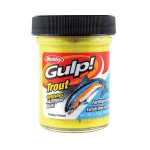Berkley Gulp! Trout Dough Bait – Chunky Chartreuse, 1.75oz