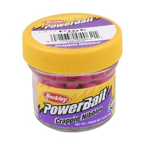 Berkley Powerbait Crappie Nibbles - Pink, .9oz