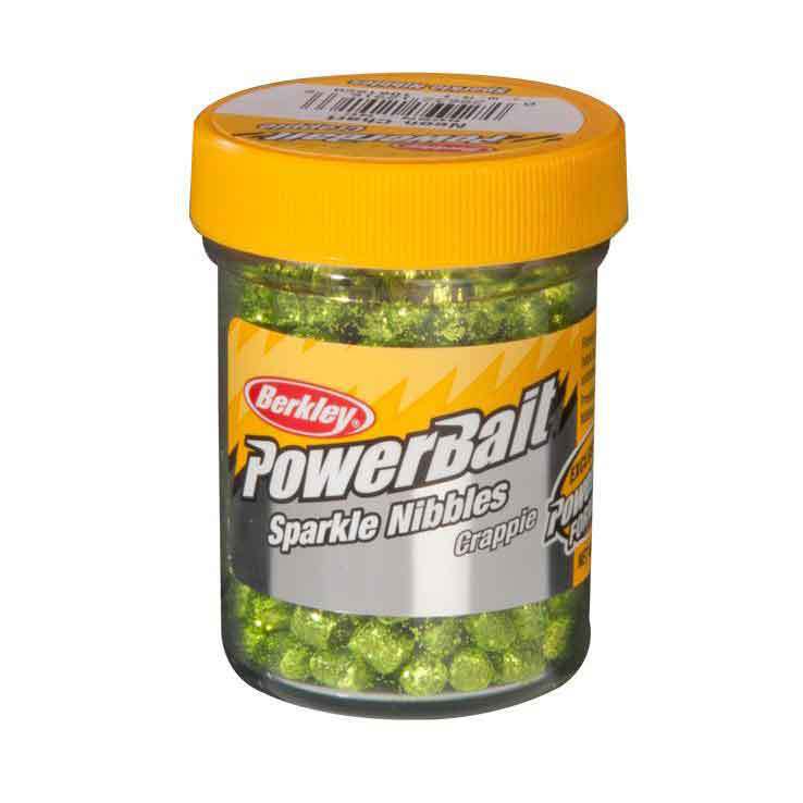 berkley fish nibbles bait PowerBait Crappie - Sparkle lasting nibbles designed to stay securely on your hook Berkley PowerBait Crappie Nibbles -