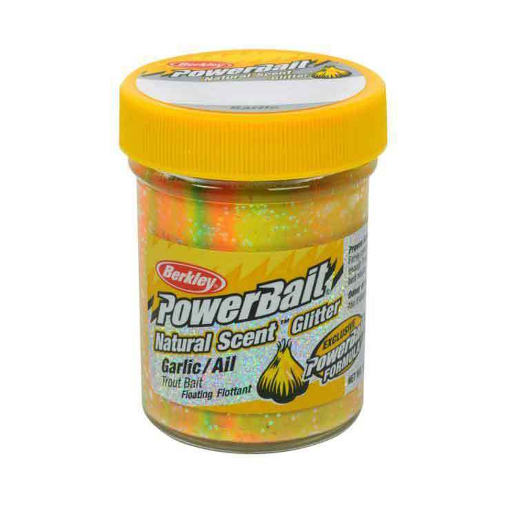 Berkley (Garlic, Chartreuse) - PowerBait Natural Glitter Trout Bait
