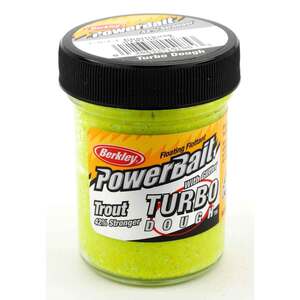 Berkley Powerbait Glitter Turbo Dough - White/Chartreuse, 1.8oz