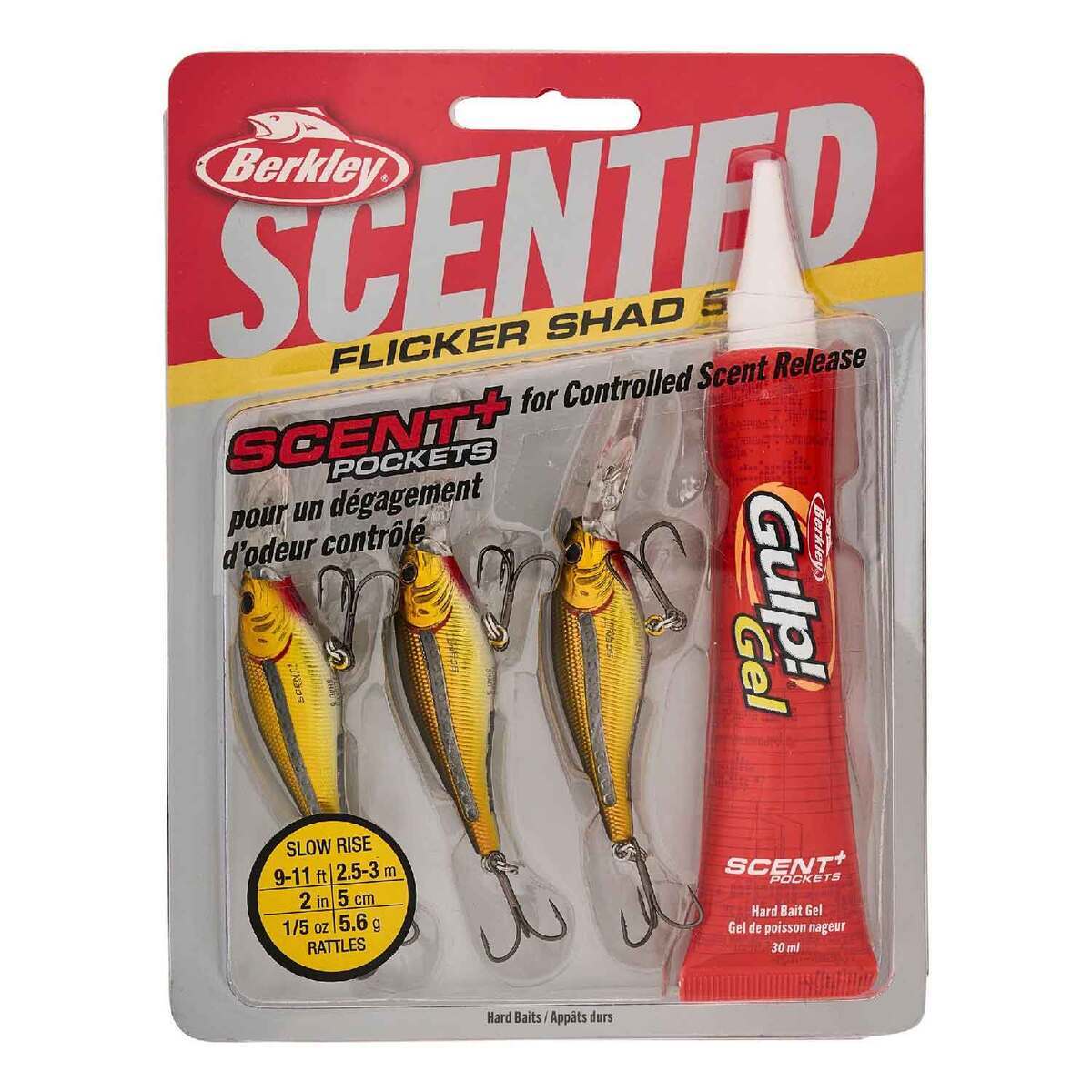 Berkley Scented Flicker Shad Pro Pack Crankbait Kit - Black Gold, 5/16oz, 2-3/4in, 11-13ft - Black Gold 6 Berkley Scented Flicker Shad Pro Pack Crankbait Kit - Black Gold, 5/16oz, 2-3/4in, 11-13ft - Black Gold 6