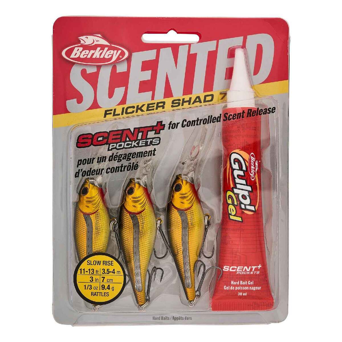 Berkley Scented Flicker Shad Pro Pack Crankbait Kit - Black Gold, 5/16oz, 2-3/4in, 11-13ft - Black Gold 6 Berkley Scented Flicker Shad Pro Pack Crankbait Kit - Black Gold, 5/16oz, 2-3/4in, 11-13ft - Black Gold 6