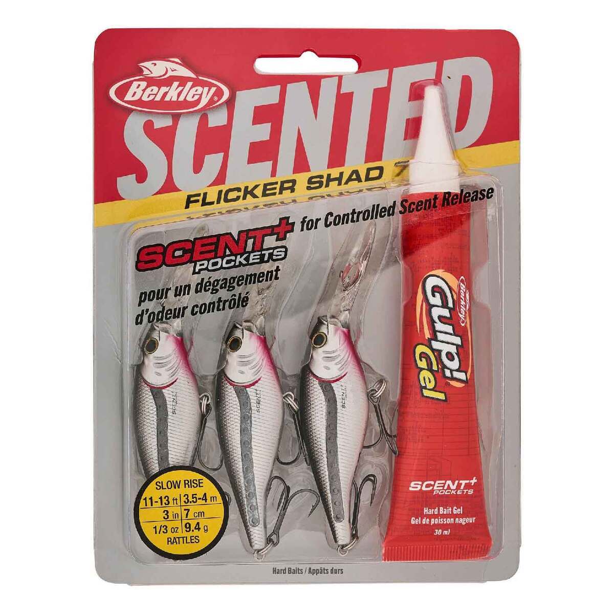 Berkley Scented Flicker Shad Pro Pack Crankbait Kit - Black Silver, 3/16oz, 2in, 9-11ft - Black Silver Berkley Scented Flicker Shad Pro Pack Crankbait Kit - Black Silver, 3/16oz, 2in, 9-11ft - Black Silver