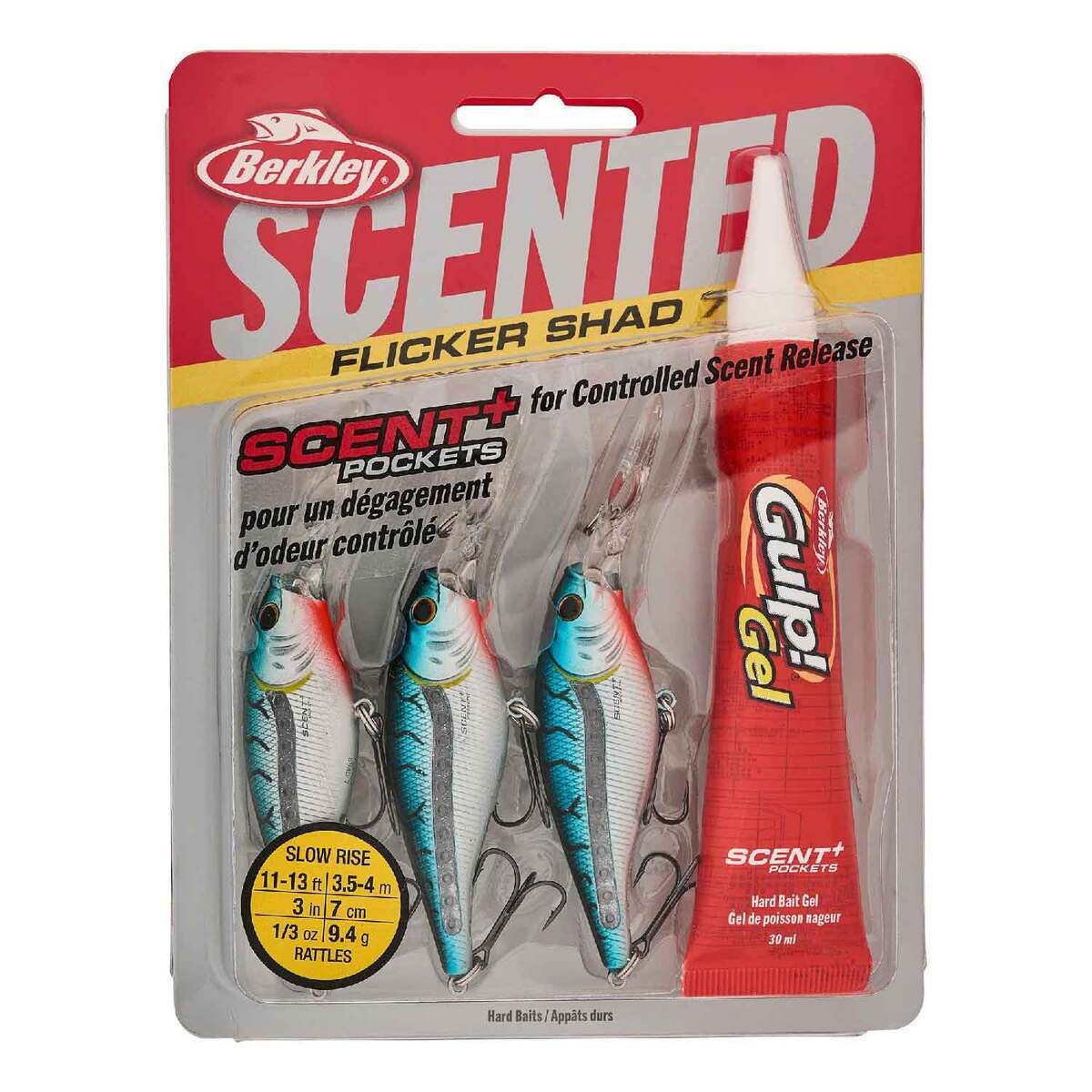 Berkley Scented Flicker Shad Pro Pack Crankbait Kit - Blue Tiger, 3/16oz, 2in, 9-11ft - Blue Tiger Berkley Scented Flicker Shad Pro Pack Crankbait Kit - Blue Tiger, 3/16oz, 2in, 9-11ft - Blue Tiger