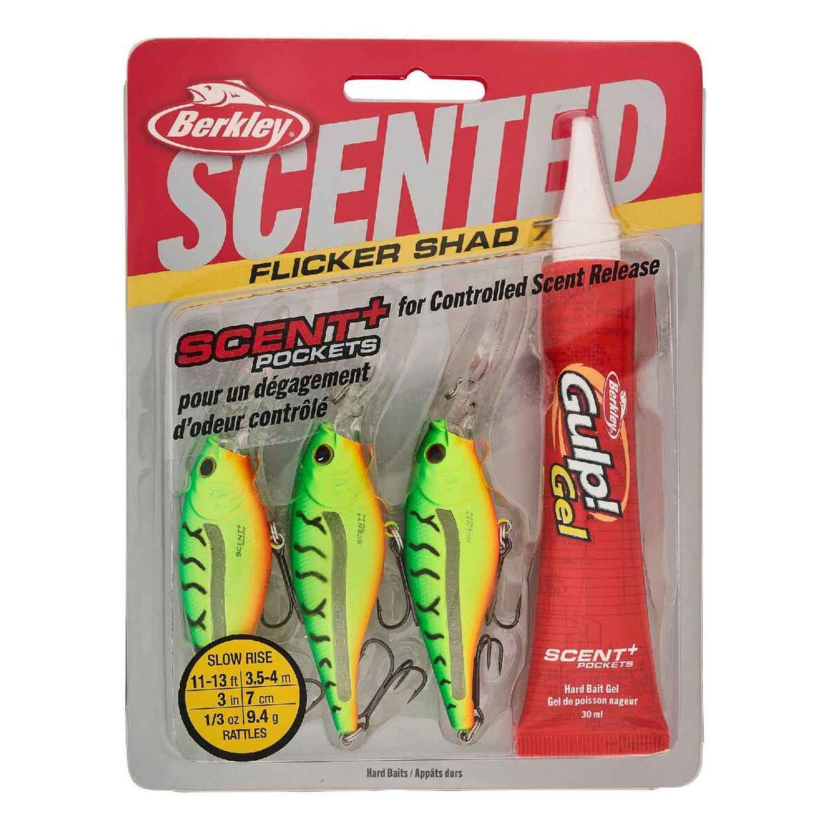 Berkley Scented Flicker Shad Pro Pack Crankbait Kit - Firetiger, 3/16oz, 2in, 9-11ft - Firetiger Berkley Scented Flicker Shad Pro Pack Crankbait Kit - Firetiger, 3/16oz, 2in, 9-11ft - Firetiger