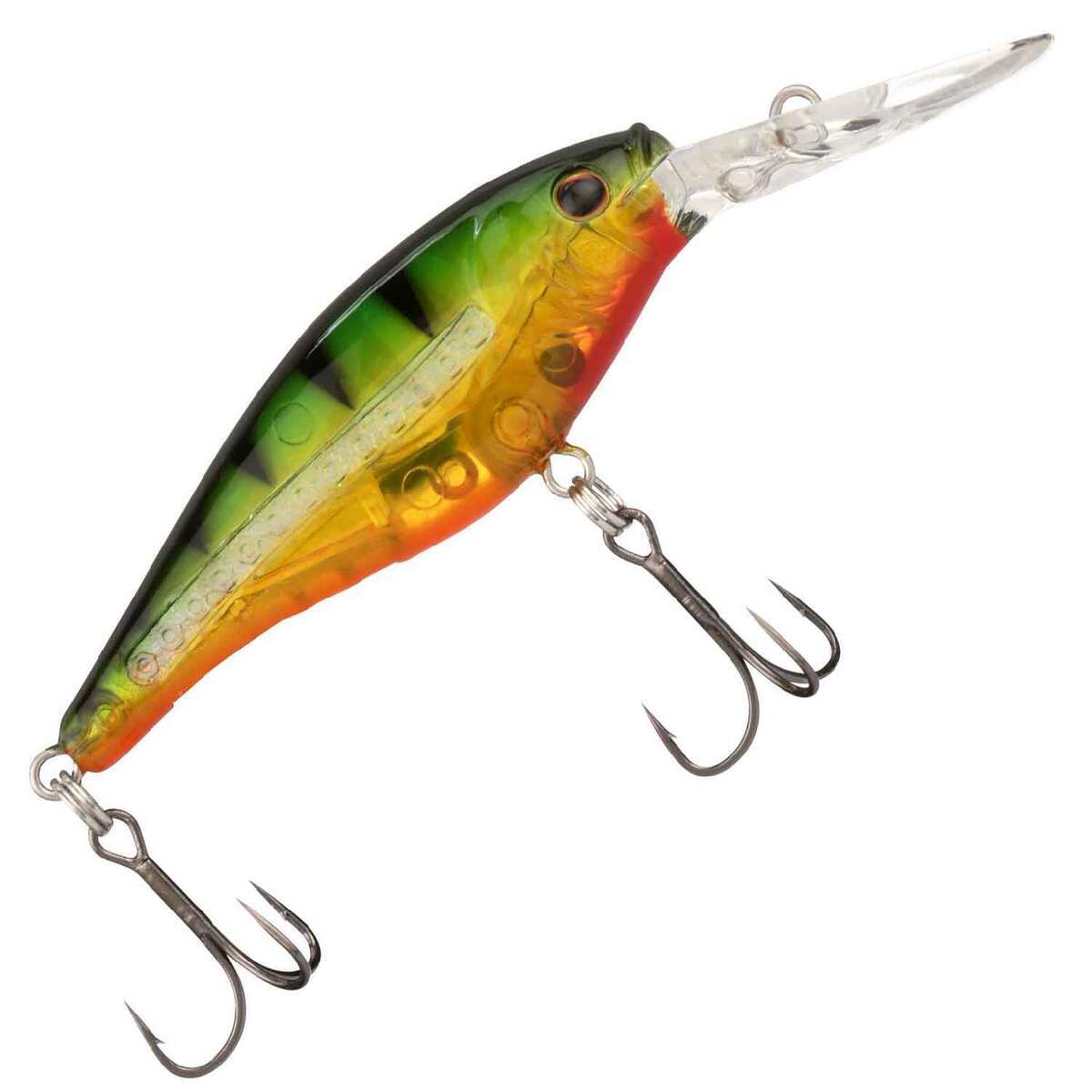 Daiwa Evergreen X Over SHAD Jerkbait Crankbait - Bluegill Chartreuse Belly Fishing Lure, 1 Piece