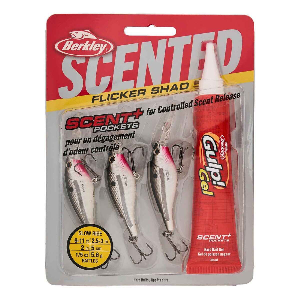 Berkley Scented Flicker Shad Pro Pack Crankbait Kit - Pearl White, 5/16oz, 2-3/4in, 11-13ft - Pearl White 6 Berkley Scented Flicker Shad Pro Pack Crankbait Kit - Pearl White, 5/16oz, 2-3/4in, 11-13ft - Pearl White 6