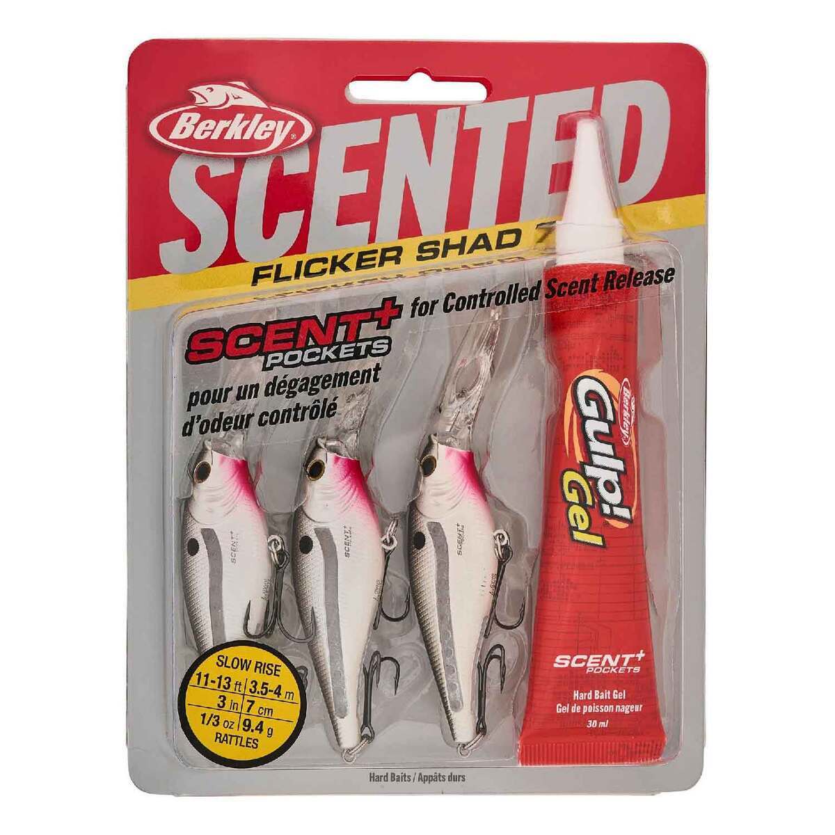 Berkley Scented Flicker Shad Pro Pack Crankbait Kit - Pearl White, 5/16oz, 2-3/4in, 11-13ft - Pearl White 6 Berkley Scented Flicker Shad Pro Pack Crankbait Kit - Pearl White, 5/16oz, 2-3/4in, 11-13ft - Pearl White 6
