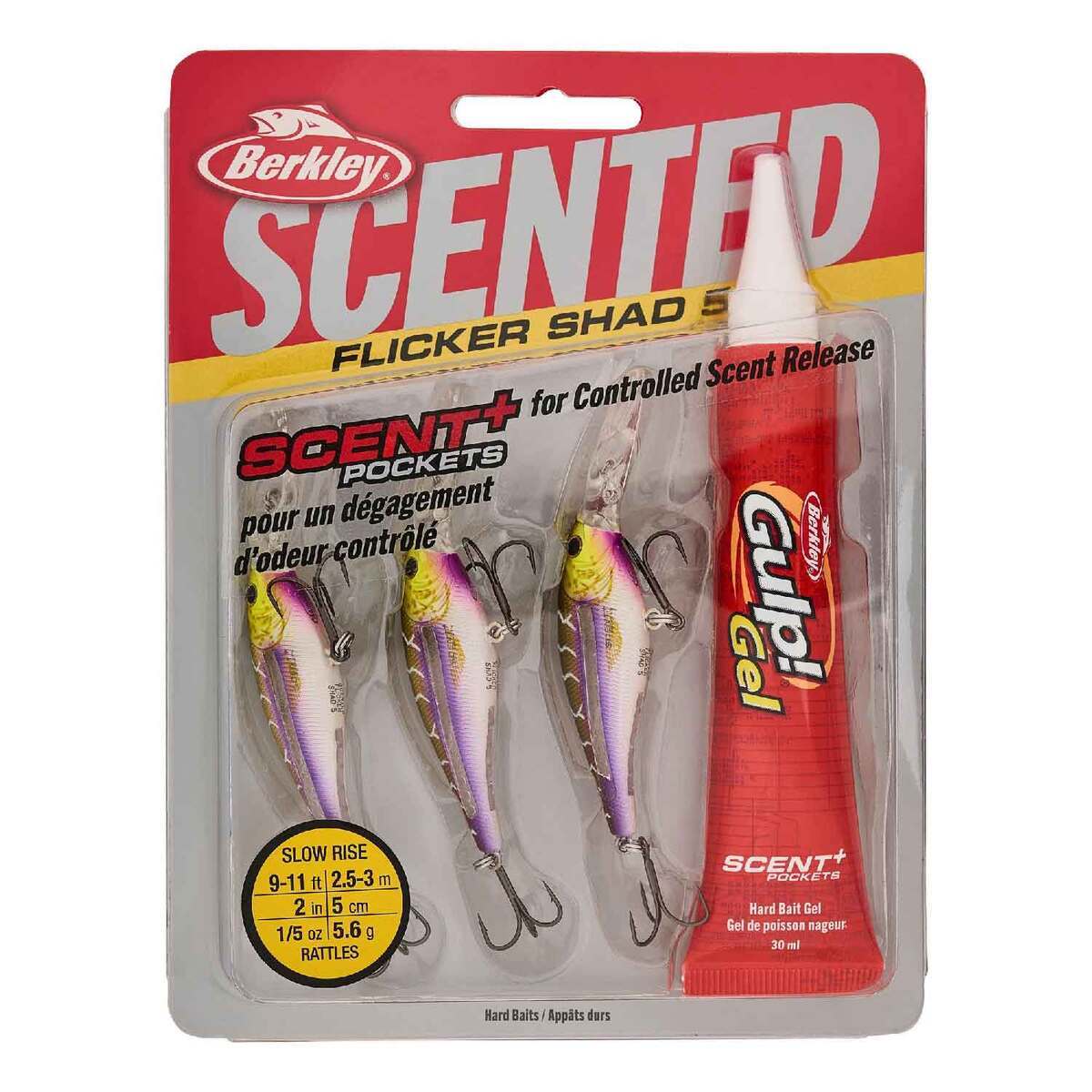 Berkley Scented Flicker Shad Pro Pack Crankbait Kit - Purple Tiger, 3/16oz, 2in, 9-11ft - Purple Tiger Berkley Scented Flicker Shad Pro Pack Crankbait Kit - Purple Tiger, 3/16oz, 2in, 9-11ft - Purple Tiger