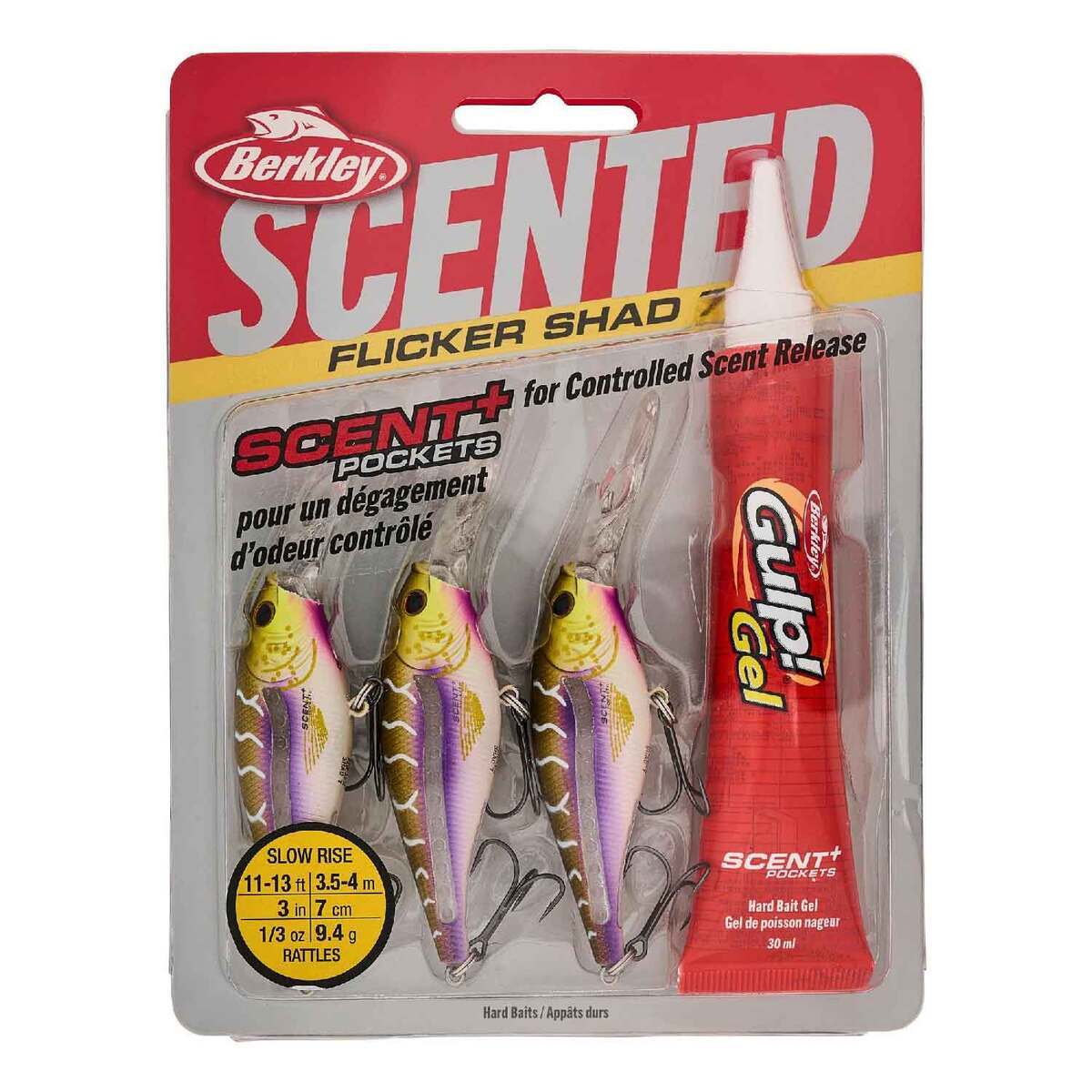 Berkley Scented Flicker Shad Pro Pack Crankbait Kit - Purple Tiger, 3/16oz, 2in, 9-11ft - Purple Tiger Berkley Scented Flicker Shad Pro Pack Crankbait Kit - Purple Tiger, 3/16oz, 2in, 9-11ft - Purple Tiger