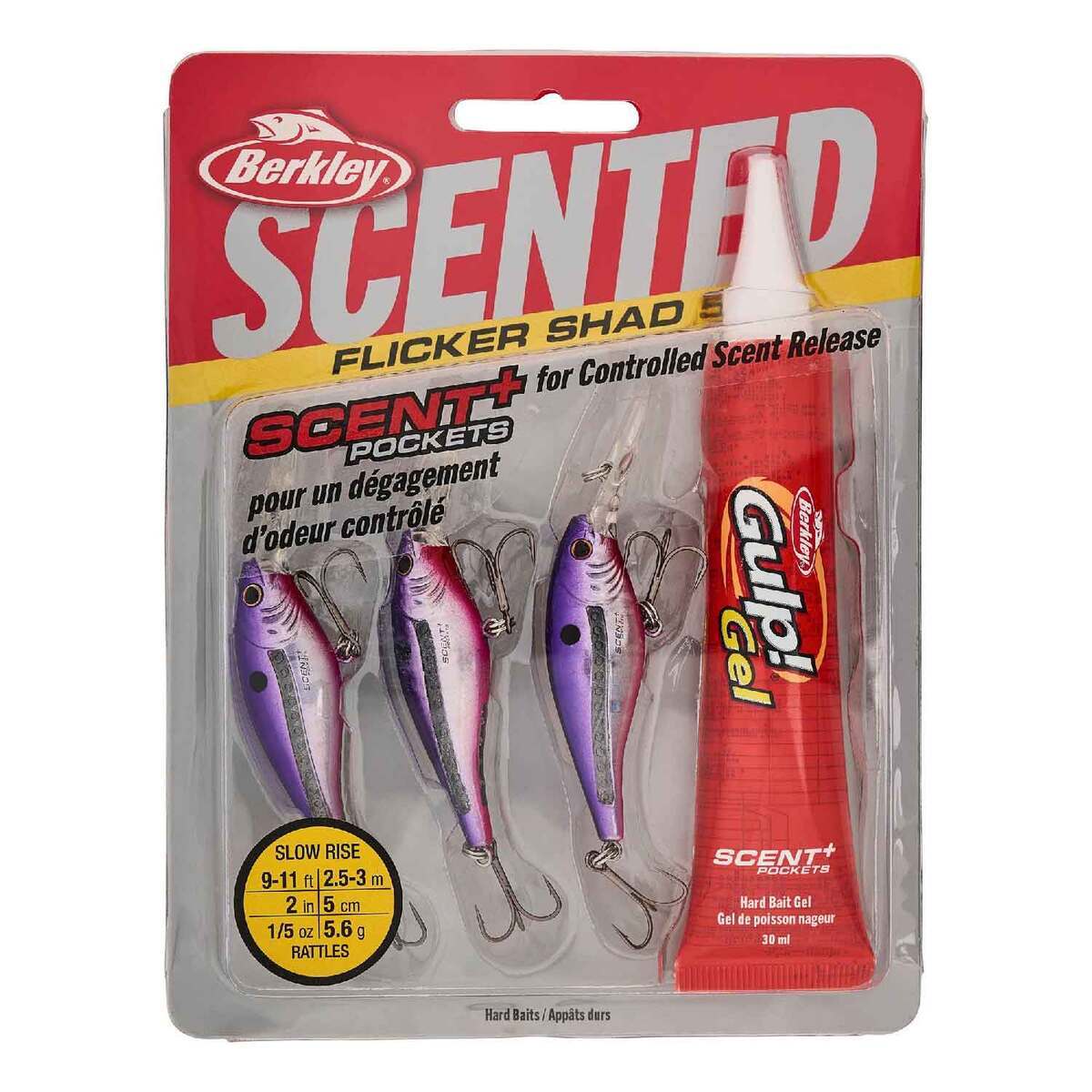 Berkley Scented Flicker Shad Pro Pack Crankbait Kit - Slick Purple Candy, 5/16oz, 2-3/4in, 11-13ft - Slick Purple Candy 6 Berkley Scented Flicker Shad Pro Pack Crankbait Kit - Slick Purple Candy, 5/16oz, 2-3/4in, 11-13ft - Slick Purple Candy 6