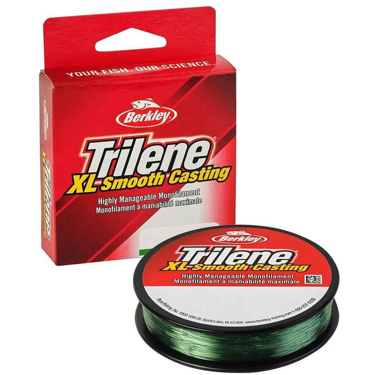 Berkley Trilene XL Pony Spool Monofilament Fishing Line 8lb, LowVis