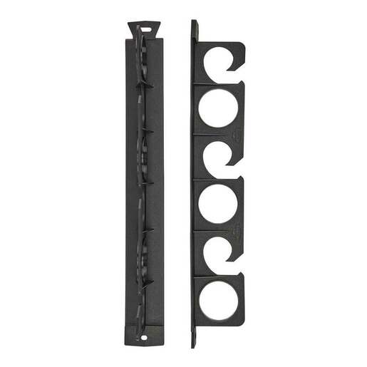 Berkley Wall and Ceiling 6 Rod/Combo Rack – Black