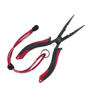 Berkley XCD Straight Nose Pliers - Black/Red, 8in