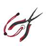 Berkley XCD Straight Nose Pliers - Black/Red, 8in - Black/Red