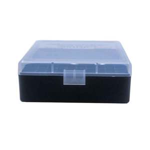 Berry's Bullets 003 38 Special/357 Magnum Ammo Box - 100 Rounds - Clear/Black