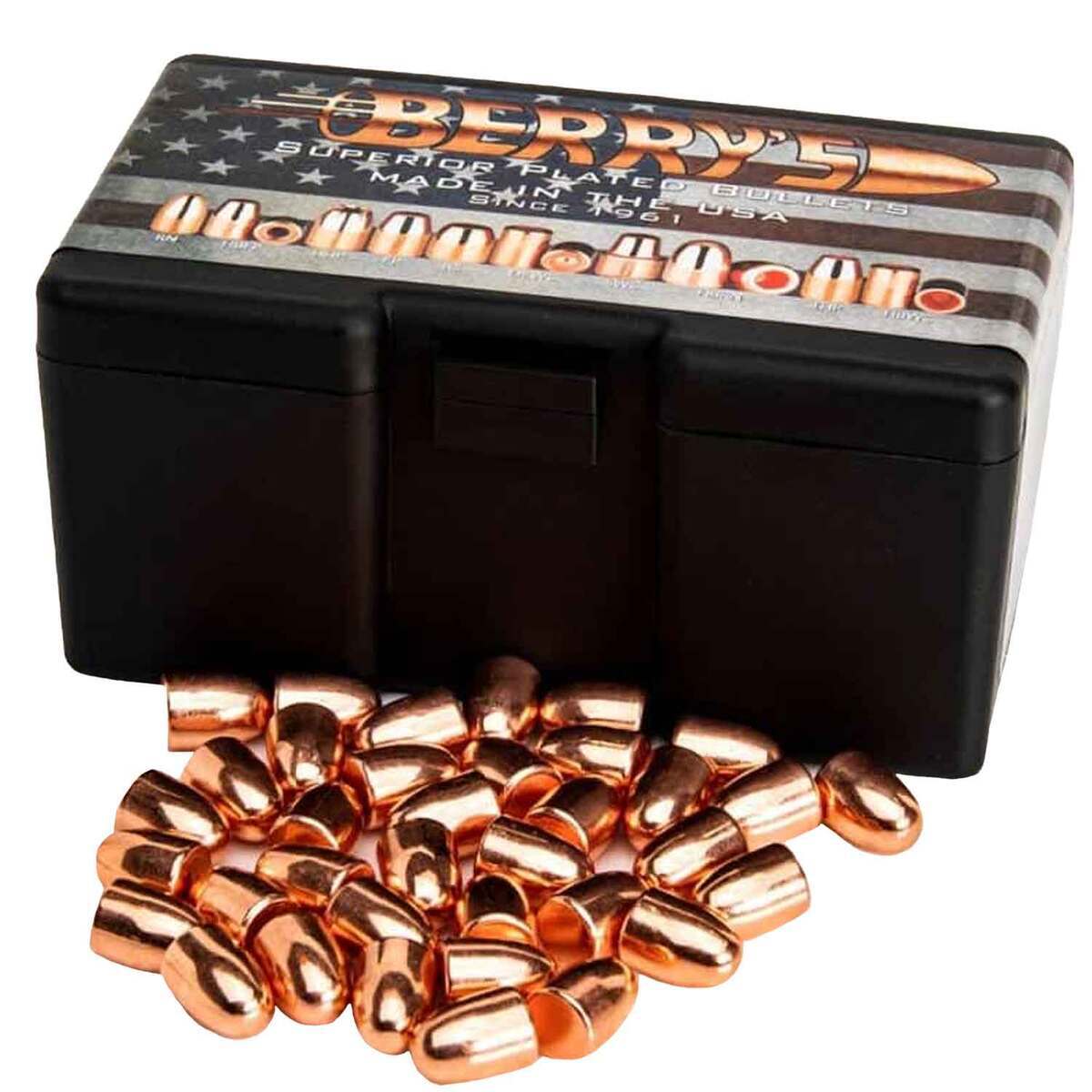 Berry's Mfg 45 Caliber FMJ 230gr Round Nose Reloading Bullets - 350 ...