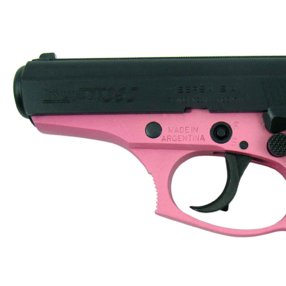 Bersa Thunder 380 Auto (ACP) 3.5in Black/Pink Pistol - 8+1 Rounds - Pink Bersa Thunder 380 Auto (ACP) 3.5in Black/Pink Pistol - 8+1 Rounds - Pink