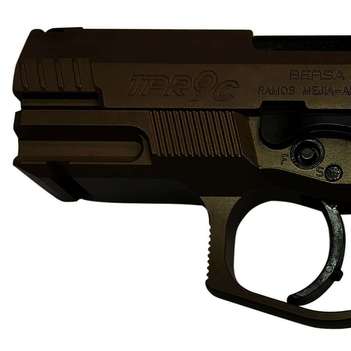 Bersa TPR 9mm Luger 3.25in FDE Pistol - 13+1 Rounds - Brown Bersa TPR 9mm Luger 3.25in FDE Pistol - 13+1 Rounds - Brown