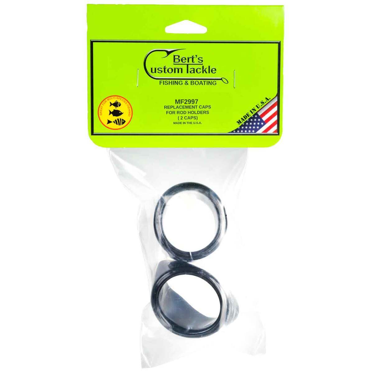 Bert's Cap Kit Rod Holder Accessory - Black, 2pk | Sportsman's Warehouse