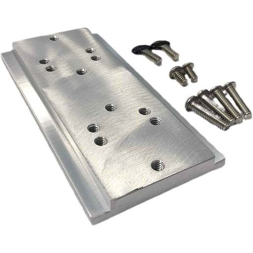 Bert's Custom Tackle Rod Holder Adapter Plate - Silver