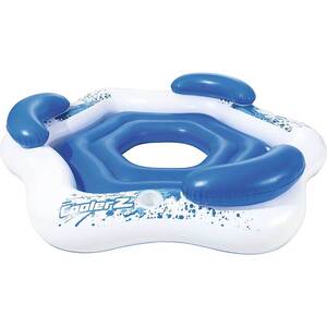 Bestway CoolerZ X3 3 Person Inflatable Floating Lounge Island Raft Tube