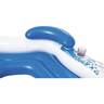 Bestway CoolerZ X3 3 Person Inflatable Floating Lounge Island Raft/Tube - White/Blue