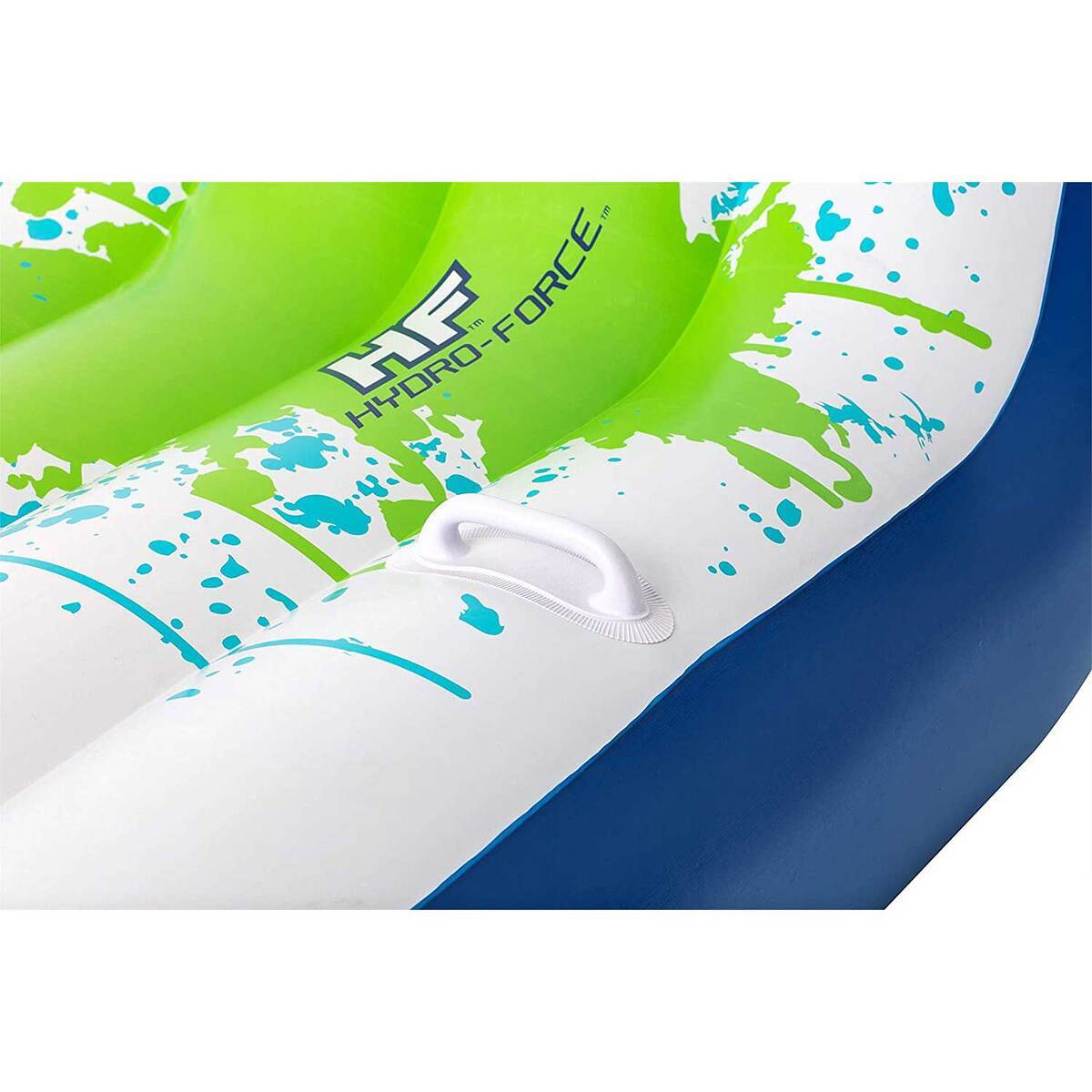 Bestway Hydro Force Chill Splash Lounger 2 Person Inflatable Pool Raft - White/Blue/Green Bestway Hydro Force Chill Splash Lounger 2 Person Inflatable Pool Raft - White/Blue/Green