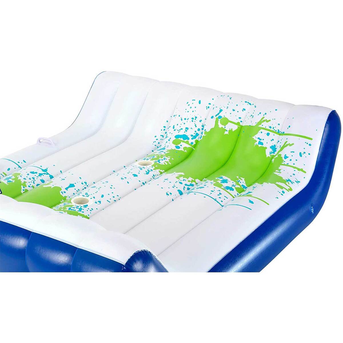 Bestway Hydro Force Chill Splash Lounger 2 Person Inflatable Pool Raft - White/Blue/Green Bestway Hydro Force Chill Splash Lounger 2 Person Inflatable Pool Raft - White/Blue/Green