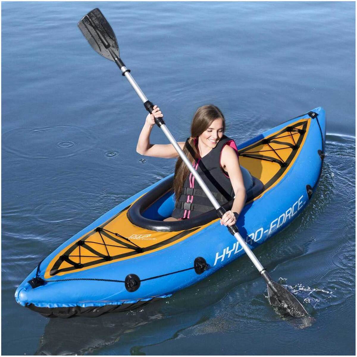 Bestway Hydro Force Cove Champion X1 Inflatable Kayak - 9ft Blue - Blue Bestway Hydro Force Cove Champion X1 Inflatable Kayak - 9ft Blue - Blue