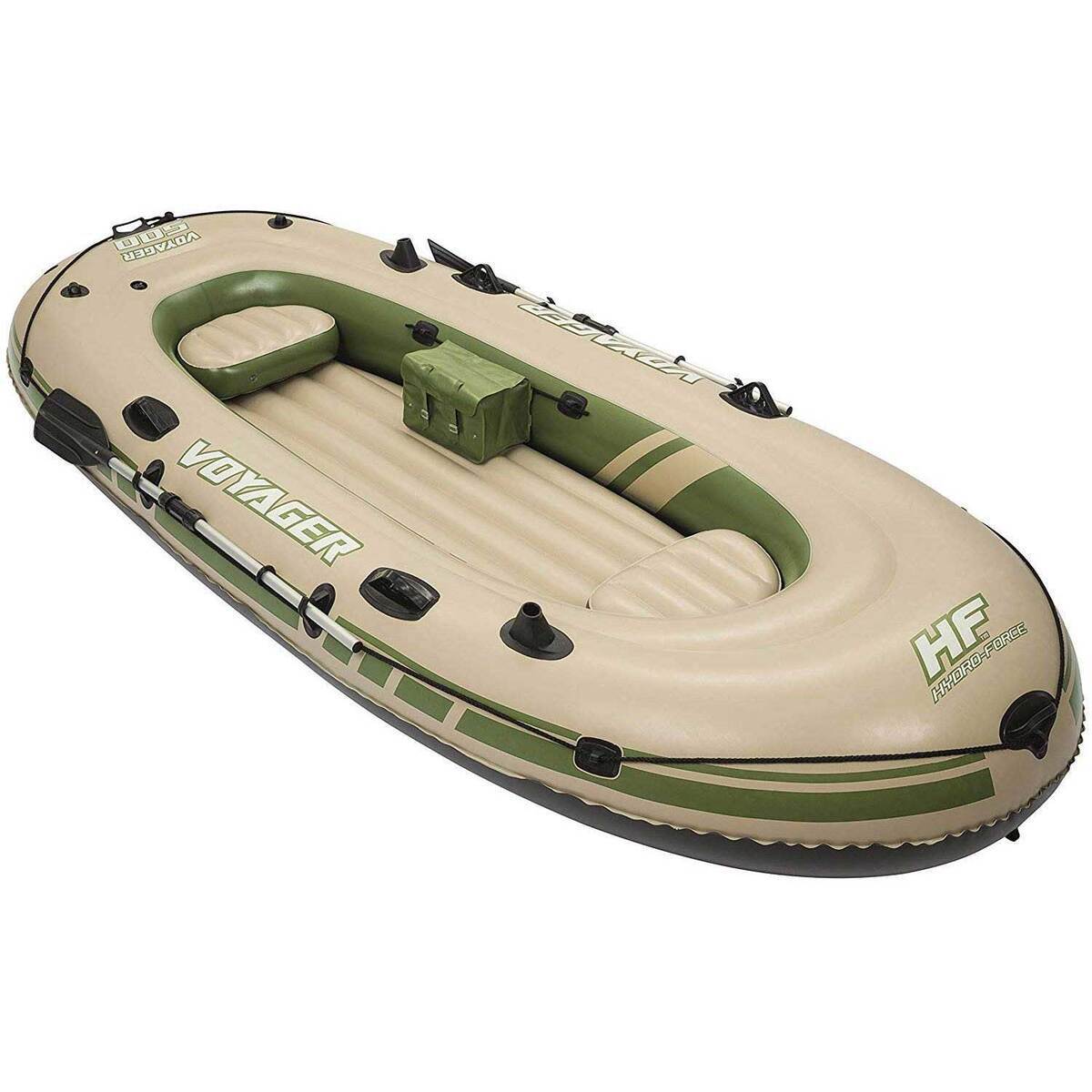 Bestway Hydro Force Voyager 500 Inflatable Raft Set - Tan/Green 3 Person Bestway Hydro Force Voyager 500 Inflatable Raft Set - Tan/Green 3 Person