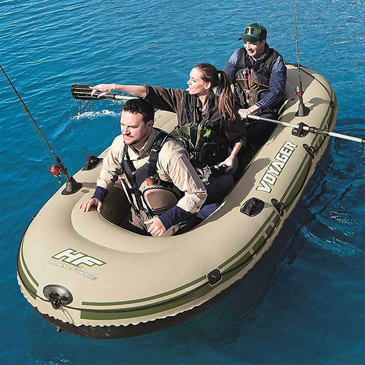 Bestway Hydro Force Voyager 500 Inflatable Raft Set | Sportsman's Warehouse