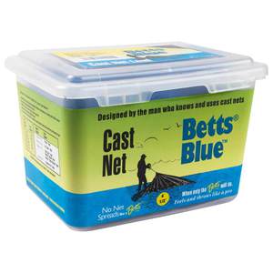 Cast Net Blue Betts Blue Cast Net - 4ft Radius, 1/2in Mesh | Sportsman's Warehouse