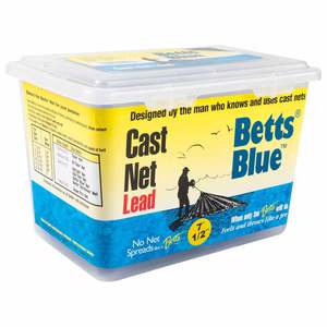 Cast Net Blue Betts Blue Cast Net - 7ft Radius, 1/2in Mesh | Sportsman's Warehouse