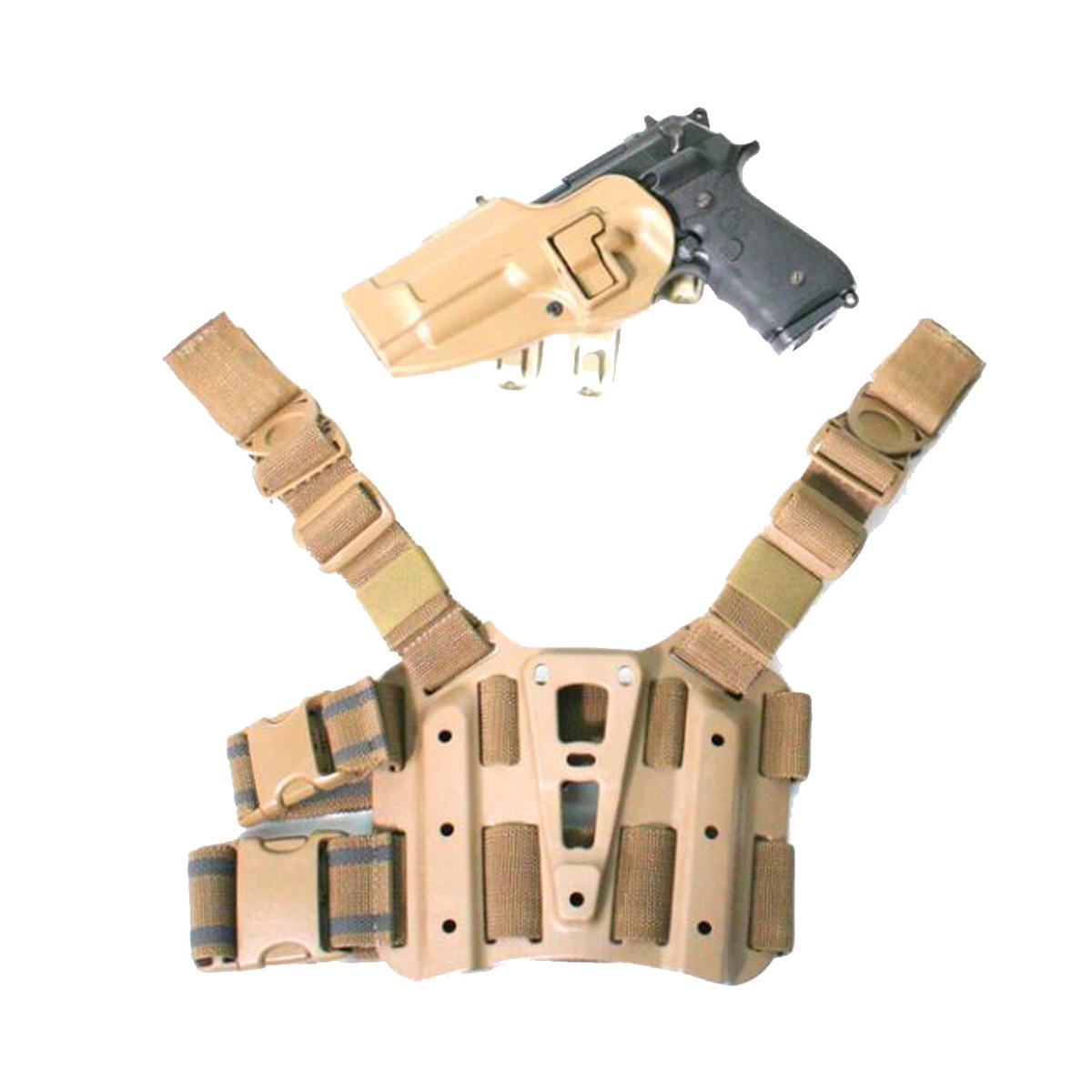 Blackhawk Serpa S.T.R.I.K.E. Beretta M9/92/96 L-XXL Combo Kit - Coyote Tan - Coyote Tan Blackhawk Serpa S.T.R.I.K.E. Beretta M9/92/96 L-XXL Combo Kit - Coyote Tan - Coyote Tan