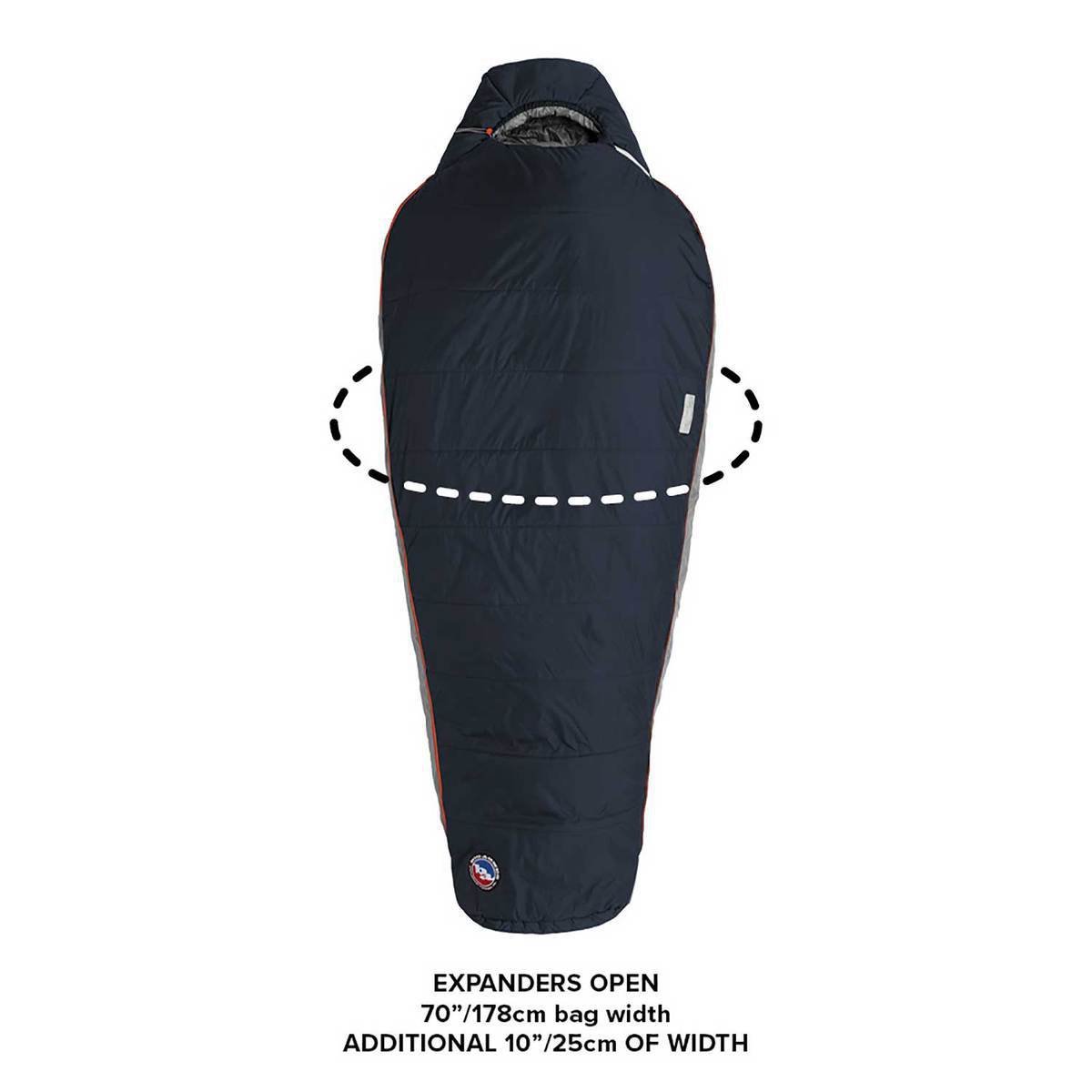 Big Agnes Torchlight Camp 20 Degree Long Mummy Sleeping Bag - Navy - Navy Long Big Agnes Torchlight Camp 20 Degree Long Mummy Sleeping Bag - Navy - Navy Long