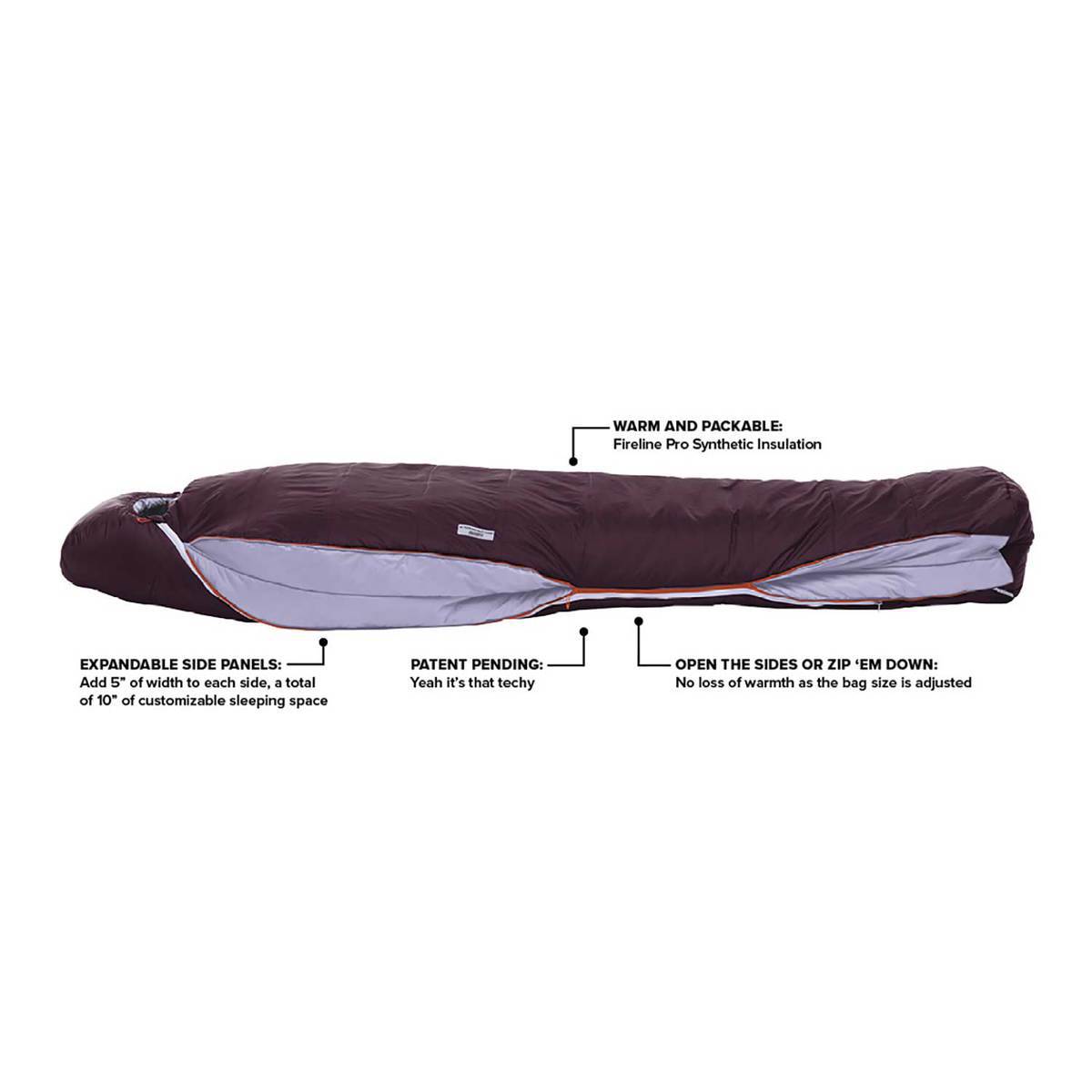 Big Agnes Women's Torchlight Camp 20 Degree Regular Mummy Sleeping Bag - Purple - Purple Regular Big Agnes Women's Torchlight Camp 20 Degree Regular Mummy Sleeping Bag - Purple - Purple Regular