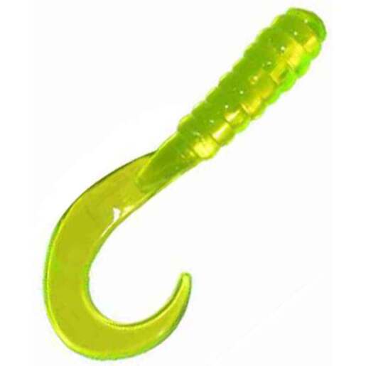 Big Bite Baits Curl Tail Single Tail Grub – Motor Oil Fire