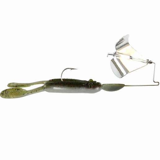 Big Bite Baits Tour Toad Buzzbait – Black Toad/Gold Blade