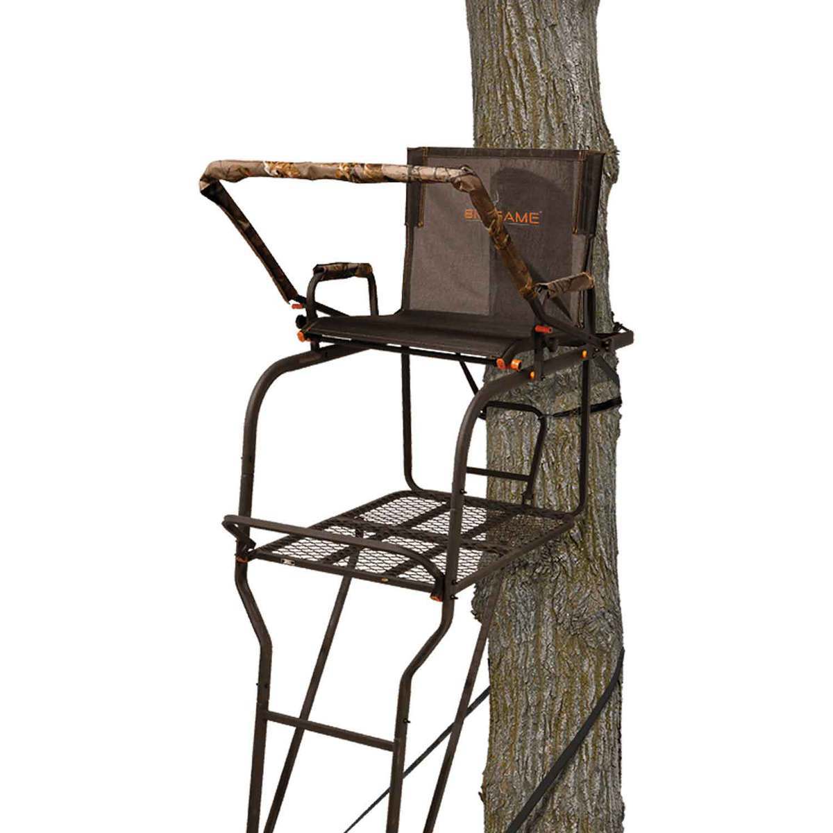 Big Game Hunter HD 1.5 Treestand 18′ 6″ to Shooting Rail Sportsman