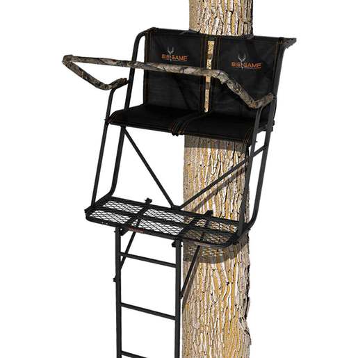 Big Game The Big Buddy Ladder Treestand - Black/Camo 38in x 17in