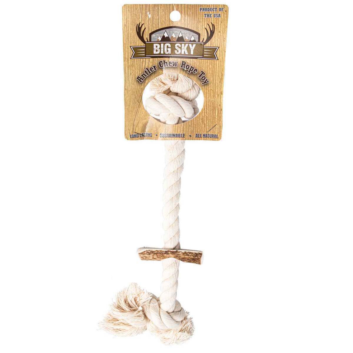 Big Sky Antlers Large Antler Rope Toy Big Sky Antlers Large Antler Rope Toy