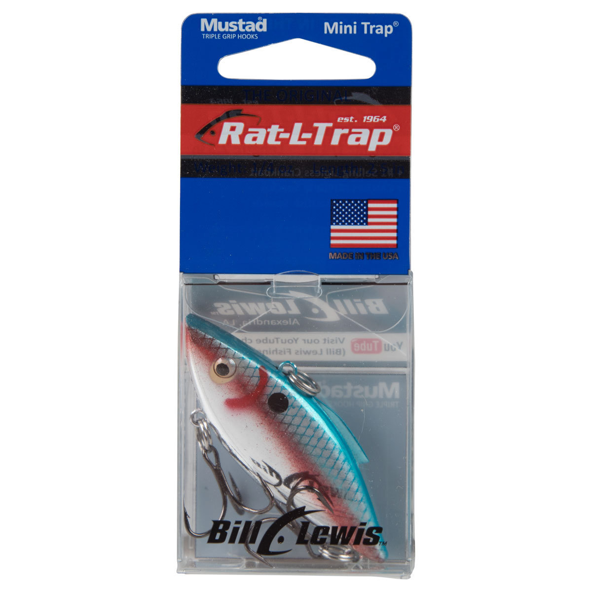 Bill Lewis Rat-L-Trap Mini Trap Lipless Crankbait - Lake Fork Special, 1/4oz, 2-1/2in - Lake Fork Special Bill Lewis Rat-L-Trap Mini Trap Lipless Crankbait - Lake Fork Special, 1/4oz, 2-1/2in - Lake Fork Special