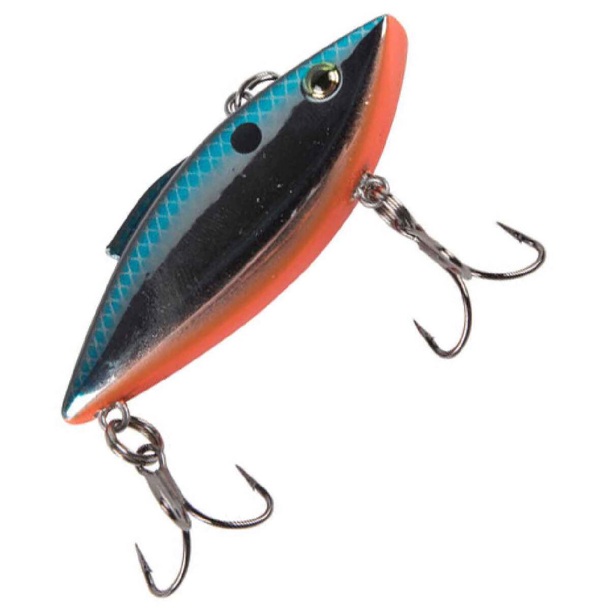 Shad Rattle Trap Rat-L-Trap Mini Trap Lipless Crankbait - Chrome Shad, 1/4oz, 2-1/2in ...