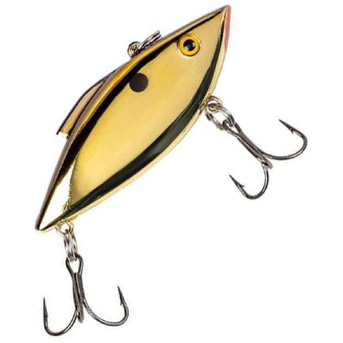 Gold Color Rattle Trap Rat-L-Trap Mini Trap Lipless Crankbait - Gold, 1/4oz, 2-1/2in ...