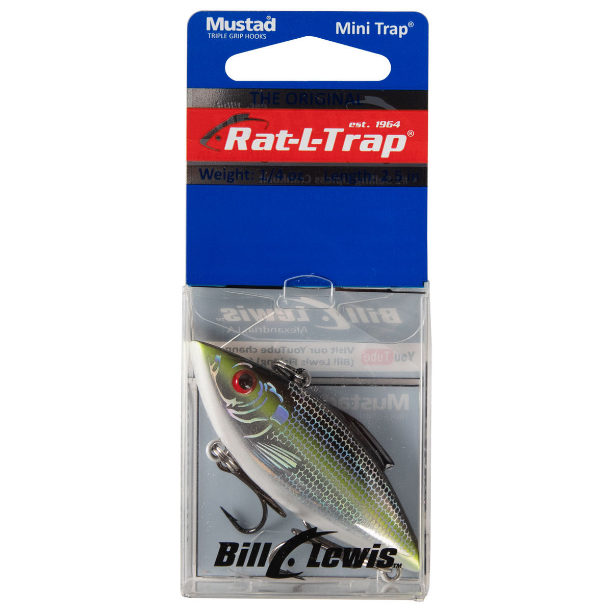 Bill Lewis Rat-L-Trap Mini Trap Lipless Crankbait - Liv-N-Chrome, 1/4oz, 2-1/2in - Liv-N-Chrome Bill Lewis Rat-L-Trap Mini Trap Lipless Crankbait - Liv-N-Chrome, 1/4oz, 2-1/2in - Liv-N-Chrome