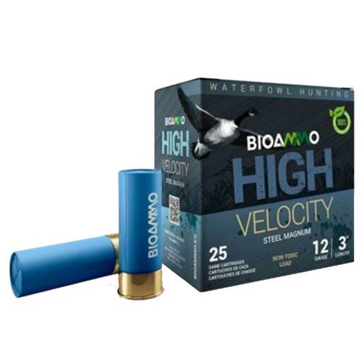 Bioammo Game Steel 12 Gauge 3in #2 1-1/8oz Waterfowl Shotshells – 25 Rounds – #2