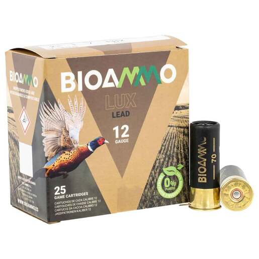 Bioammo Lux 12 Gauge 2-3/4in #7 1oz Shotshells – 25 Rounds – #7