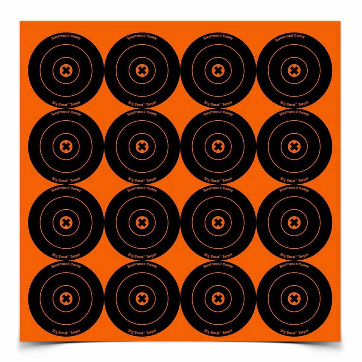 Birchwood Casey Big Burst 3in Bullseye Target - Orange 3in Birchwood Casey Big Burst 3in Bullseye Target - Orange 3in